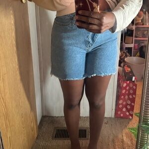 Women's Blue Denim Shorts